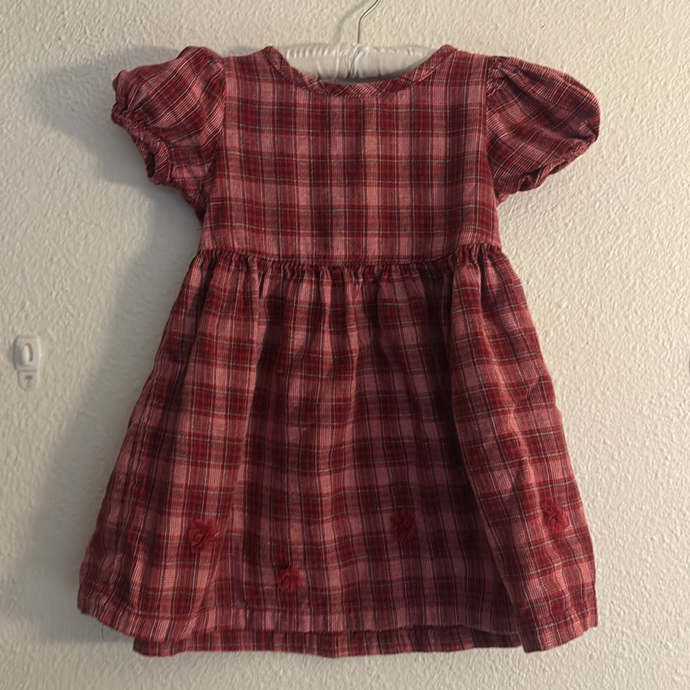 Blueberi Boulevard Plaid Kids Dress, size 3T